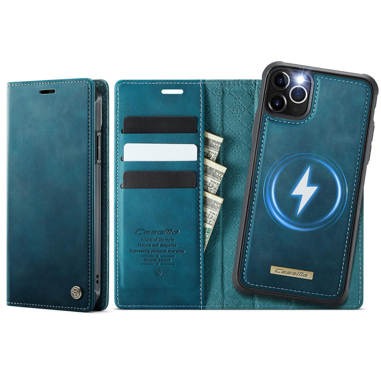iPhone 11 Pro CaseMe C49 MagSafe RFID Blocking Detachable Wallet