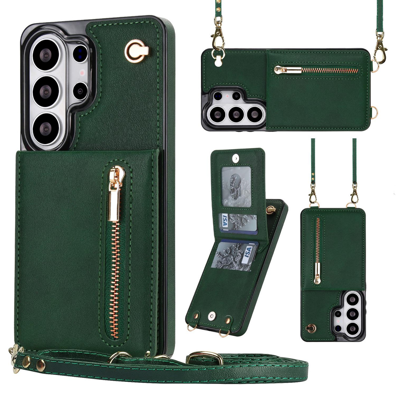 Samsung Galaxy S26 Ultra 5G Cross-body Zipper Square Phone Case
