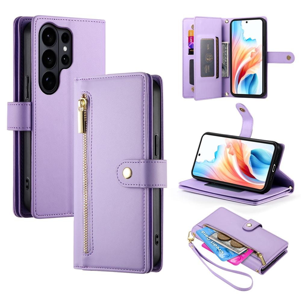 Samsung Galaxy S26 Ultra 5G Nine Card-slot Zipper Wallet Bag