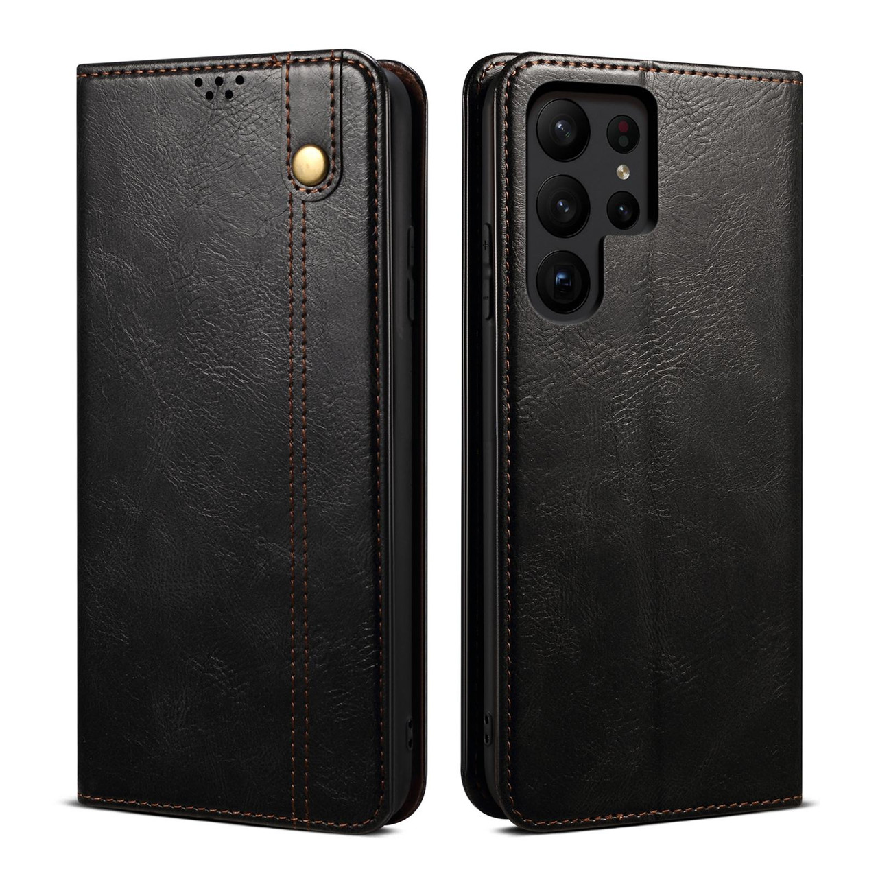 Samsung Galaxy S26 Ultra 5G Oil Wax Crazy Horse Texture Leather
