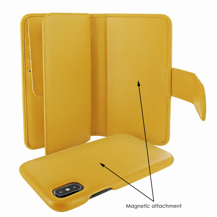 Piel Frama 810 Yellow WalletMagnum Leather Case for Apple iPhone Xs Max
