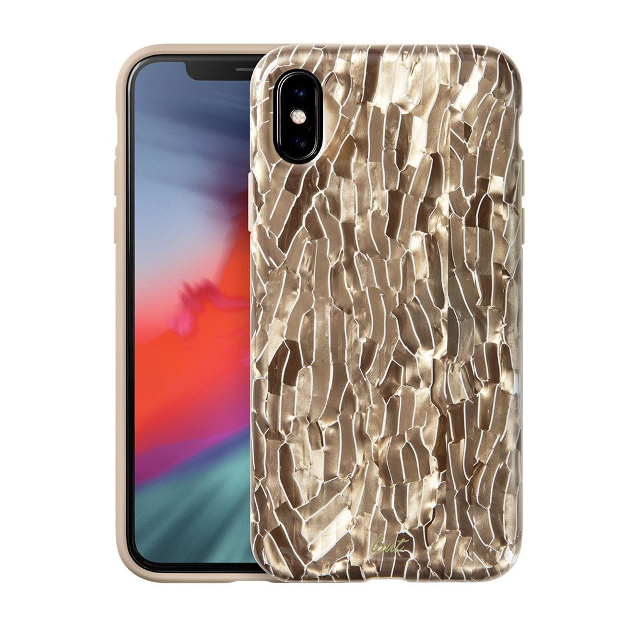 Weg huis Ongepast Of anders LAUT - Pearl Series for iPhone XS Max | Mother of Pearl Phone Case | Pearl  Phone Case | 3D Sensational Case (Champagne)