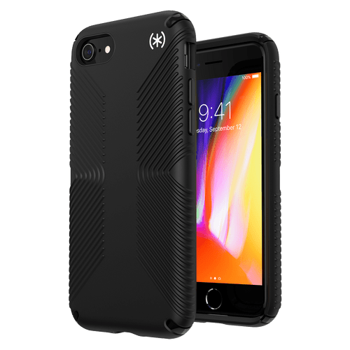 Speck - Presidio2 Grip Case for Apple iPhone SE  /  8  /  7  /  6s  /  6 - Black and White