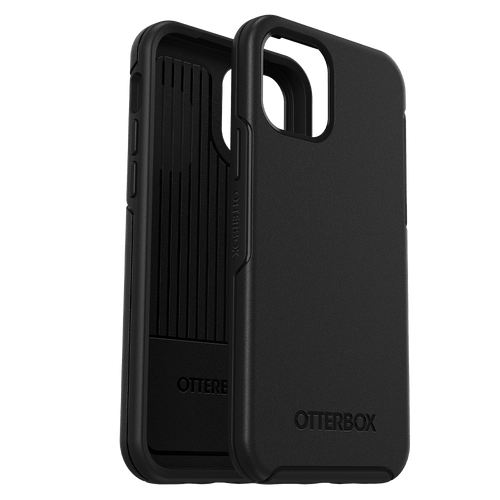 Otterbox - Symmetry Antimicrobial Case for Apple iPhone 12  /  12 Pro - Black