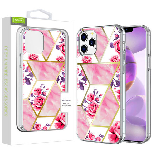 Airium Fusion Protector Cover for Apple iPhone 12 Pro Max (6.7) - Electroplated Roses Marbling
