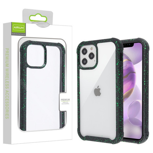 Airium Splash Hybrid Case for Apple iPhone 12 Pro Max (6.7) - Highly Transparent Clear / Black