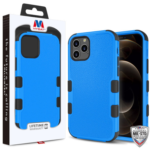 MyBat TUFF Hybrid Protector Cover [Military-Grade Certified] for Apple iPhone 12 Pro Max (6.7) - Natural Dark Blue / Black