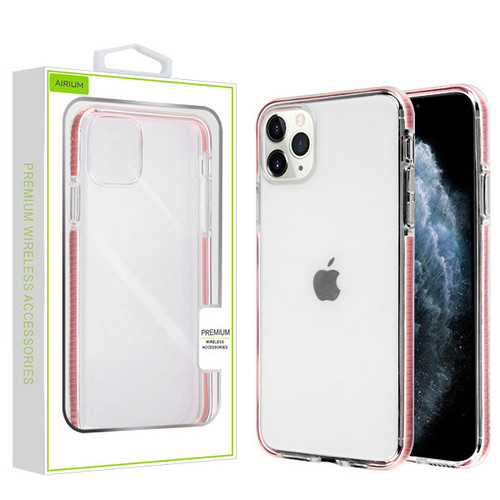 Airium Bumper Candy Skin Cover for Apple iPhone 11 Pro - Transparent Clear / Pink