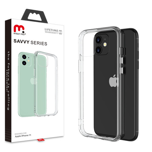 MyBat Pro Savvy Series Hybrid Case for Apple iPhone 11 - Transparent Clear / Transparent Clear