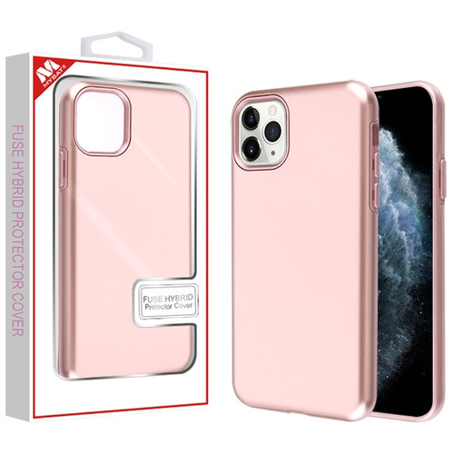 MyBat Fuse Hybrid Protector Cover for Apple iPhone 11 Pro - Rose Gold / Metallic Rose Gold
