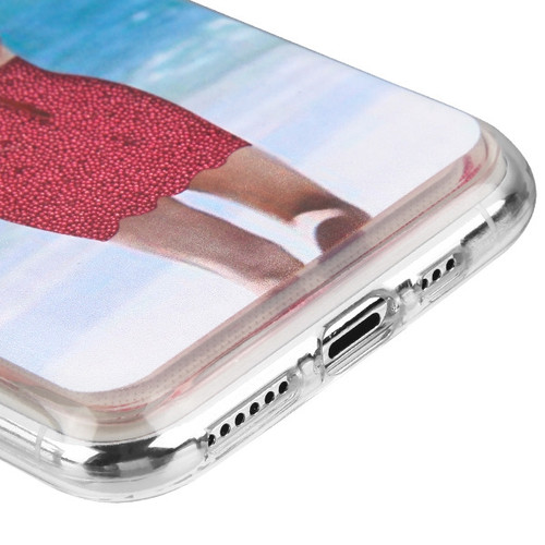 MyBat Quicksand Hybrid Protector Cover for Apple iPhone 8 Plus/7 Plus -  Summer Girl