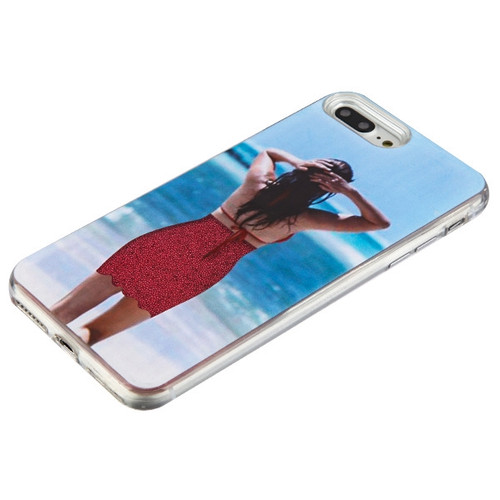 MyBat Quicksand Hybrid Protector Cover for Apple iPhone 8 Plus/7 Plus -  Summer Girl