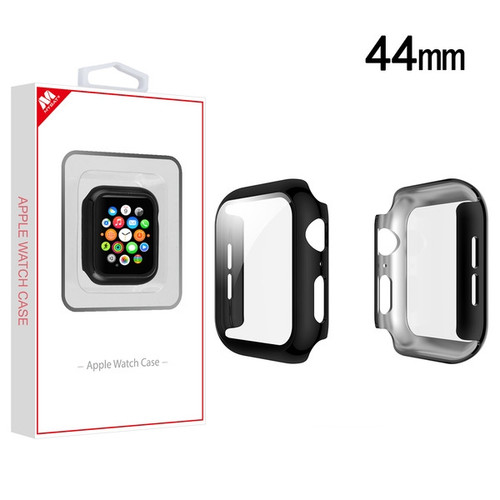 MyBat Fusion Protector Case (with Tempered Glass Screen Protector) for Apple Watch Series 4 44mm - Electroplated Black