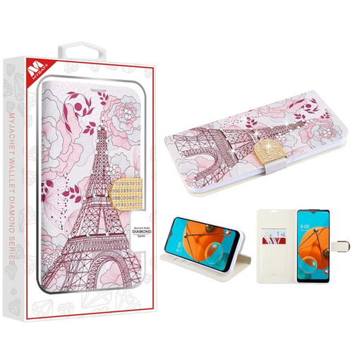 MyBat MyJacket Wallet Diamond Series for Lg K51 - Eiffel Tower