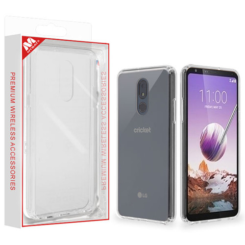 MyBat Sturdy Gummy Cover for Lg Stylo 5 - Highly Transparent Clear / Transparent Clear