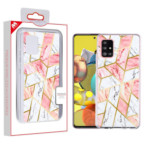 MyBat Fusion Protector Cover for Samsung Galaxy A51 5G - Electroplated Pink Marbling