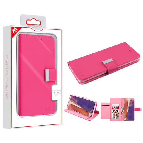 MyBat MyJacket Wallet Xtra Series for Samsung Galaxy Note 20 - Hot Pink / Pink