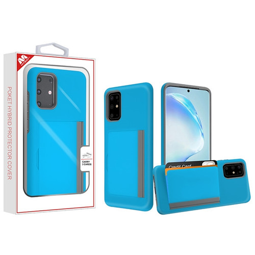 MyBat Poket Hybrid Protector Cover (with Back Film) for Samsung Galaxy S20 PLUS (6.7) - Blue / Gray