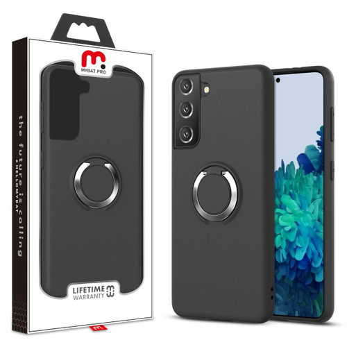 MyBat Pro Halo Series Hybrid Case for Samsung Galaxy S21 Plus - Black