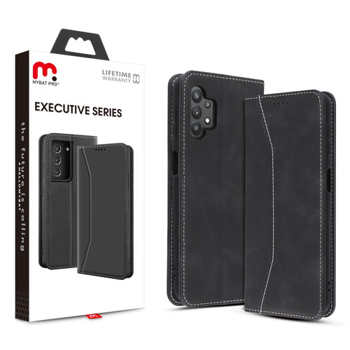 MyBat Pro Executive Series Wallet Case for Samsung Galaxy A32 5G - Black