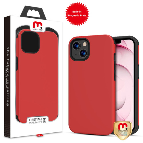 MyBat Pro Fuse Series Case with Magnet for Apple iPhone 13 (6.1) - Red