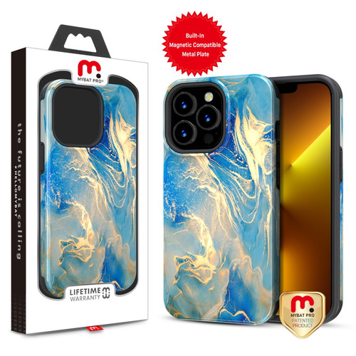MyBat Pro Fuse Series Case with Magnet for Apple iPhone 13 Pro (6.1) - Ocean Marble