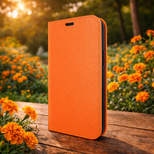 Piel Frama 902 Orange FramaSlimCards Leather Case for Apple iPhone 13 Pro