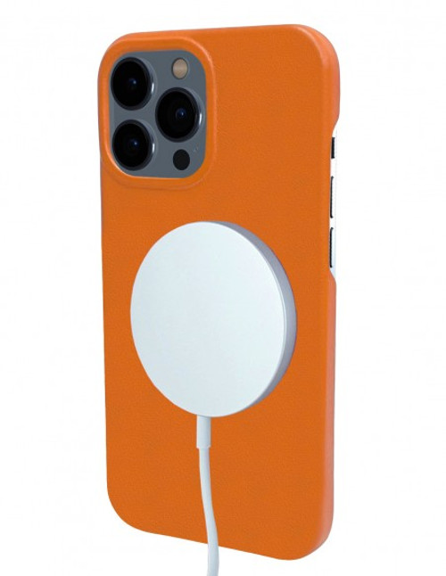 Piel Frama 900 Orange FramaSlimGrip Leather Case for Apple iPhone 13 Pro