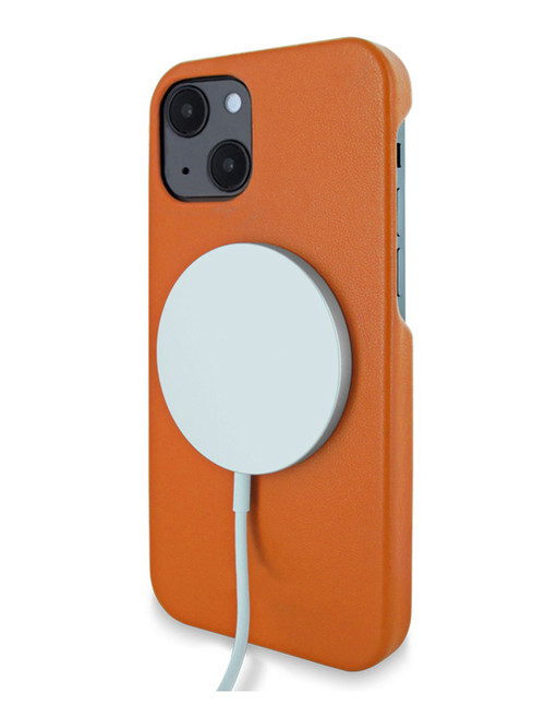 Piel Frama 906 Orange FramaSlimGrip Leather Case for Apple iPhone 13 mini