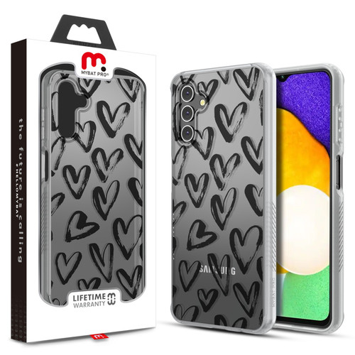 MyBat Pro Mood Series Case for Samsung Galaxy A13 5G - Black Hearts
