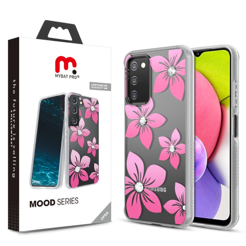 MyBat Pro Mood Series Case (with Diamonds) for Samsung Galaxy A037U / Galaxy A03s - Blossom