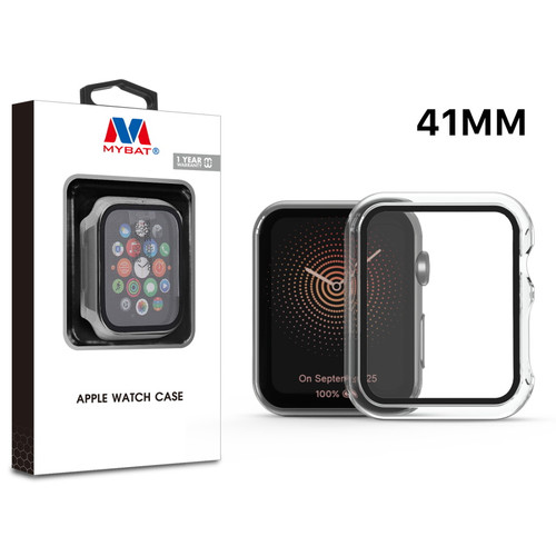 MyBat Fusion Protector Case (with Tempered Glass Screen Protector) for Apple Watch Series 7 41mm - Transparent Clear