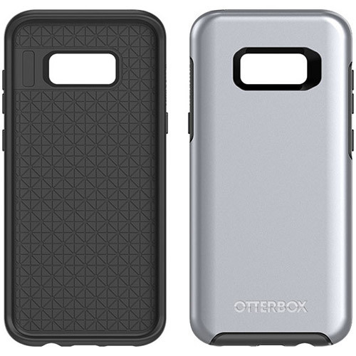 Otterbox Symmetry Metallic Case for Samsung Galaxy S8 Plus - Titanium Silver Black and Platinum Metallic Graphic