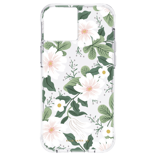 Rifle Paper Co - Ultra Slim Antimicrobial Case for Apple iPhone 13 - Willow