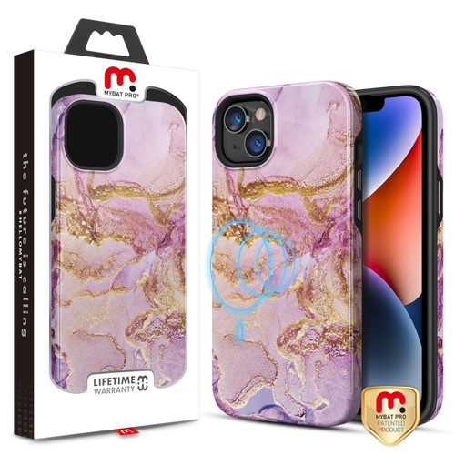 MyBat Pro Fuse Series MagSafe Case for Apple iPhone 14 Plus - Purple Marble