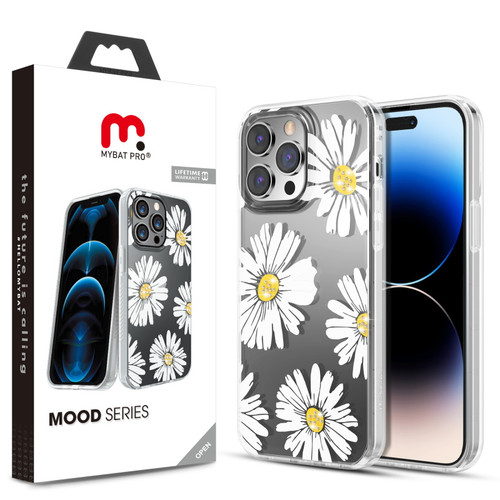MyBat Pro Mood Series Case (with Diamonds) for Apple iPhone 14 Pro (6.1) - Happy