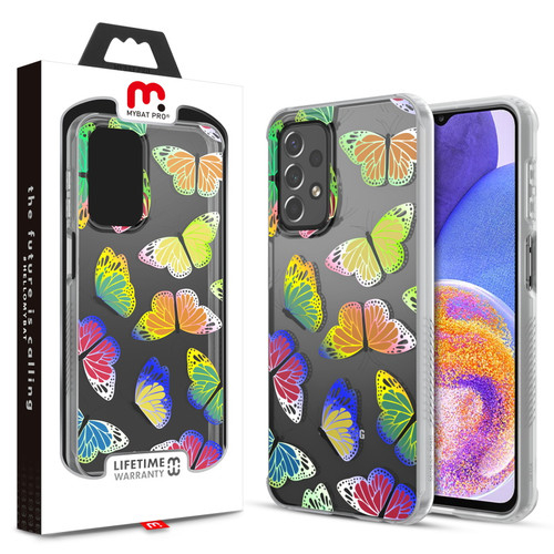 MyBat Pro Mood Series Case for Samsung Galaxy A23 5G - Neon Butterflies
