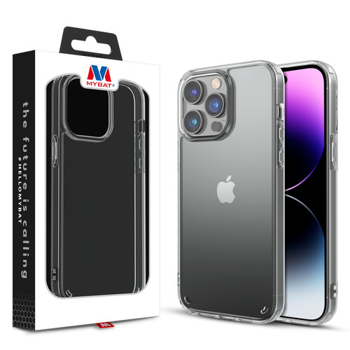 MyBat Sturdy Gummy Cover for Apple iPhone 14 Pro (6.1) - Highly Transparent Clear / Transparent Clear