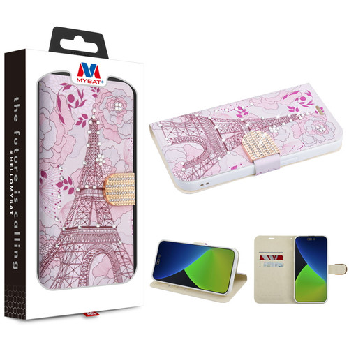 MyBat MyJacket Wallet Diamond Series for Apple iPhone 14 Pro Max (6.7) - Eiffel Tower