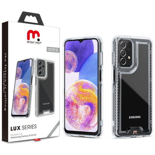 MyBat Pro Lux Series Case with Tempered Glass for Samsung Galaxy A23 5G - Clear