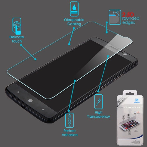 Asmyna Tempered Glass Screen Protector (2.5D) for Zte Sequoia / Z982 (Blade Z Max) - Clear