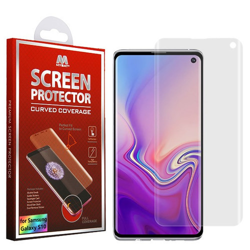 MyBat Screen Protector (with Curved Coverage) for Samsung Galaxy S10 - Clear