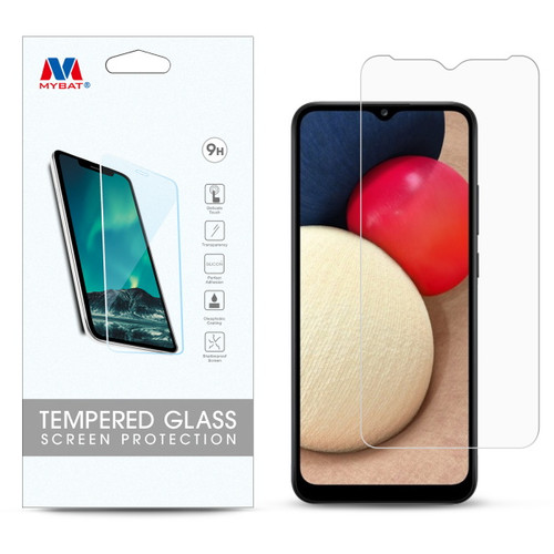 MyBat Tempered Glass Screen Protector (2.5D) for Samsung Galaxy A02s/Galaxy A03s / Galaxy A037U - Clear