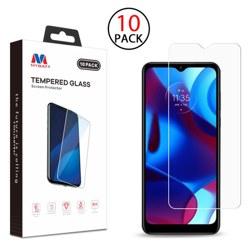 MyBat Tempered Glass Screen Protector (2.5D)(10-pack) for Motorola Moto G Pure - Clear
