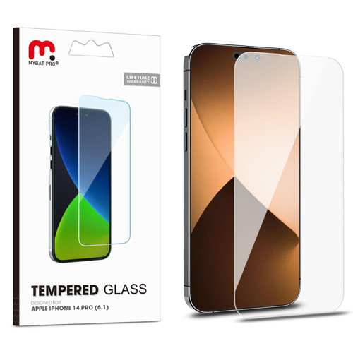 MyBat Pro Tempered Glass Screen Protector (2.5D) for Apple iPhone 14 Pro (6.1) - Clear