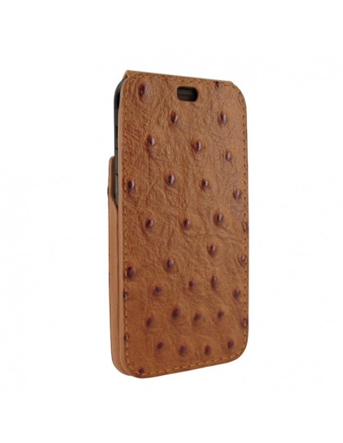 Piel Frama 937 Tan Ostrich iMagnum Leather Case for Apple iPhone 14 Pro / iPhone 14