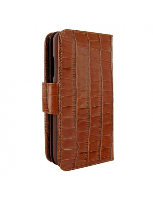 Frama 935 Brown Crocodile WalletMagnum Leather for iPhone 14 Plus