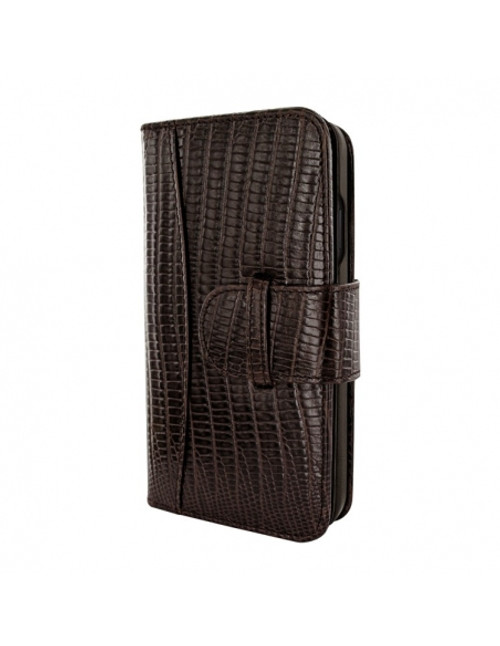 Piel Frama 935 Brown Lizard WalletMagnum Leather Case for Apple iPhone 14 Plus