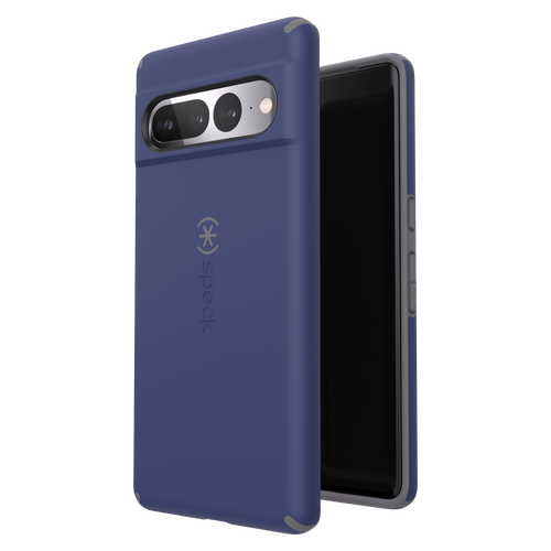 Speck - Presidio Impact Hero Case for Google Pixel 7 Pro - Prussian Blue and Cloudy Grey