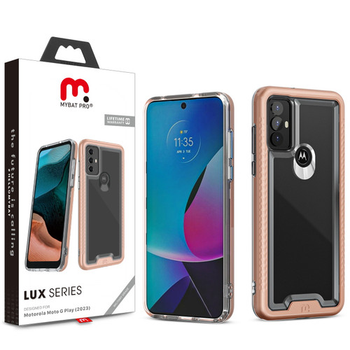 MyBat Pro Lux Series Case for Motorola Moto G Play (2023) - Rose Gold